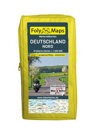 Vorderes Coverbild FolyMaps Motorradkarten Deutschland Nord