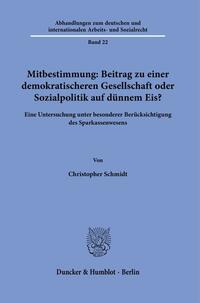 Vorderes Coverbild Mitbestimmung: Mehr Demokratie oder Sozialpolitik auf dünnem Eis?