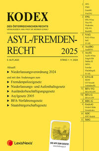 Vorderes Coverbild KODEX Asyl- und Fremdenrecht 2025 - inkl App