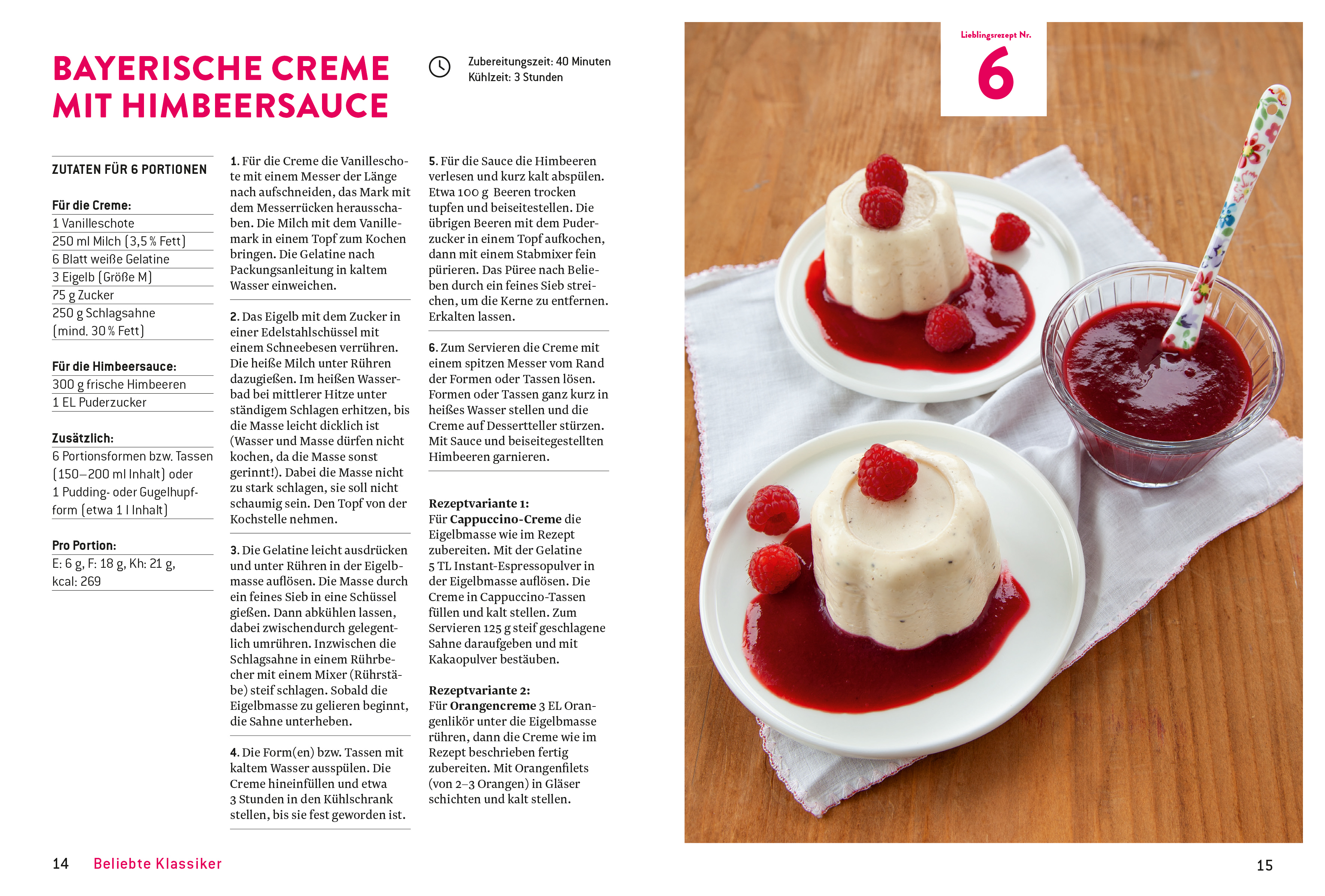 Beispielinhalt (Bild) Meine Lieblingsrezepte: Pudding & Creme