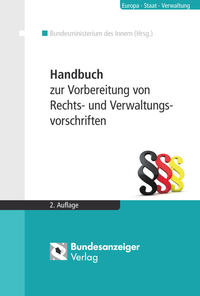 Vorderes Coverbild Handbuch zur Vorbereitung von Rechts- und Verwaltungsvorschriften