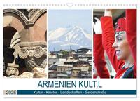 Vorderes Coverbild Armenien KULT.L - Kultur - Klöster - Landschaften - Seidenstraße (Wandkalender 2025 DIN A3 quer), CALVENDO Monatskalender