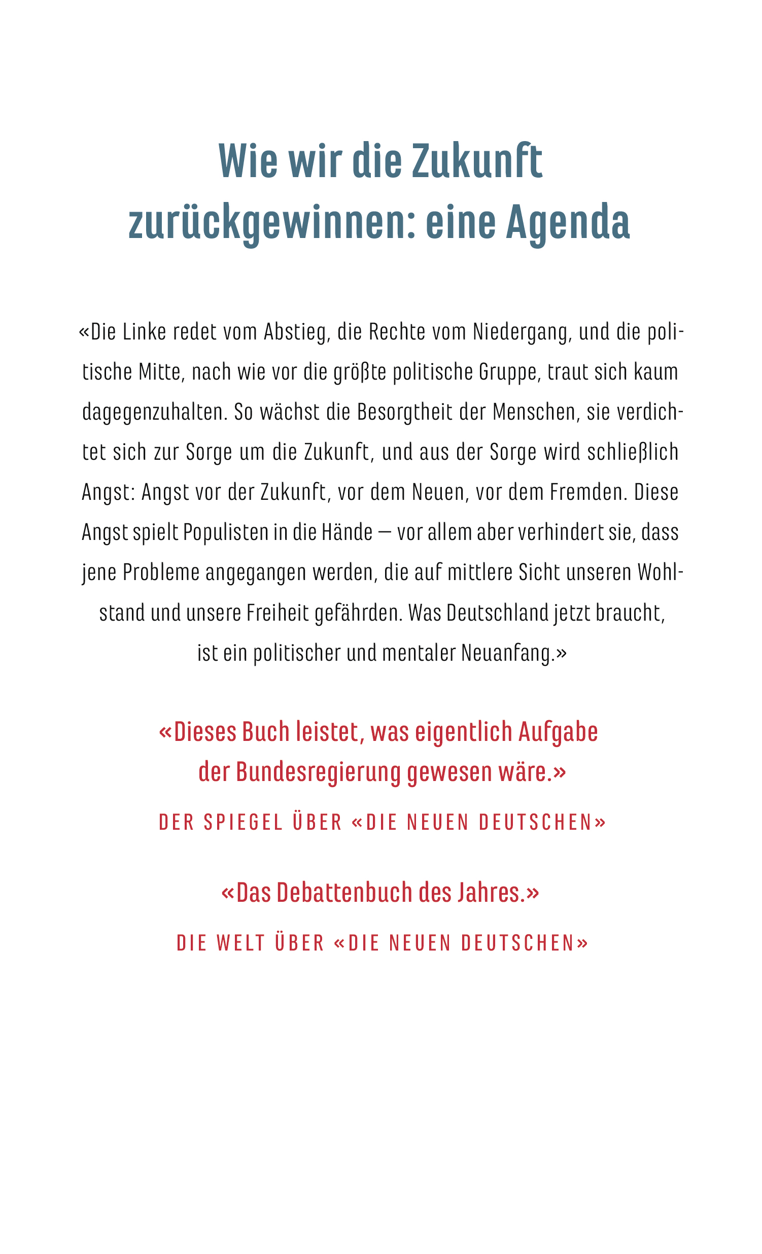 Rückseitencover Abschied vom Abstieg