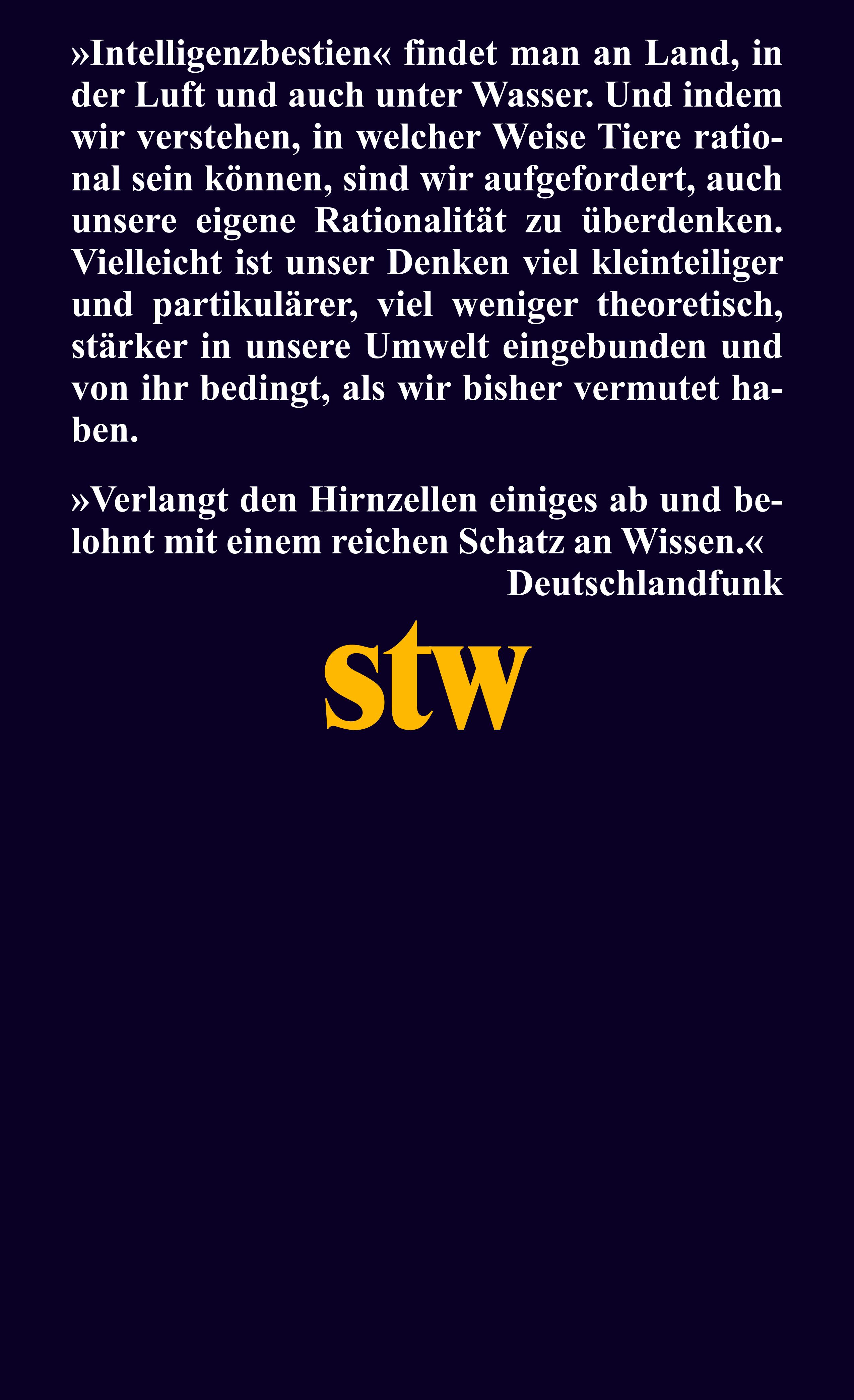Rückseitencover Das rationale Tier