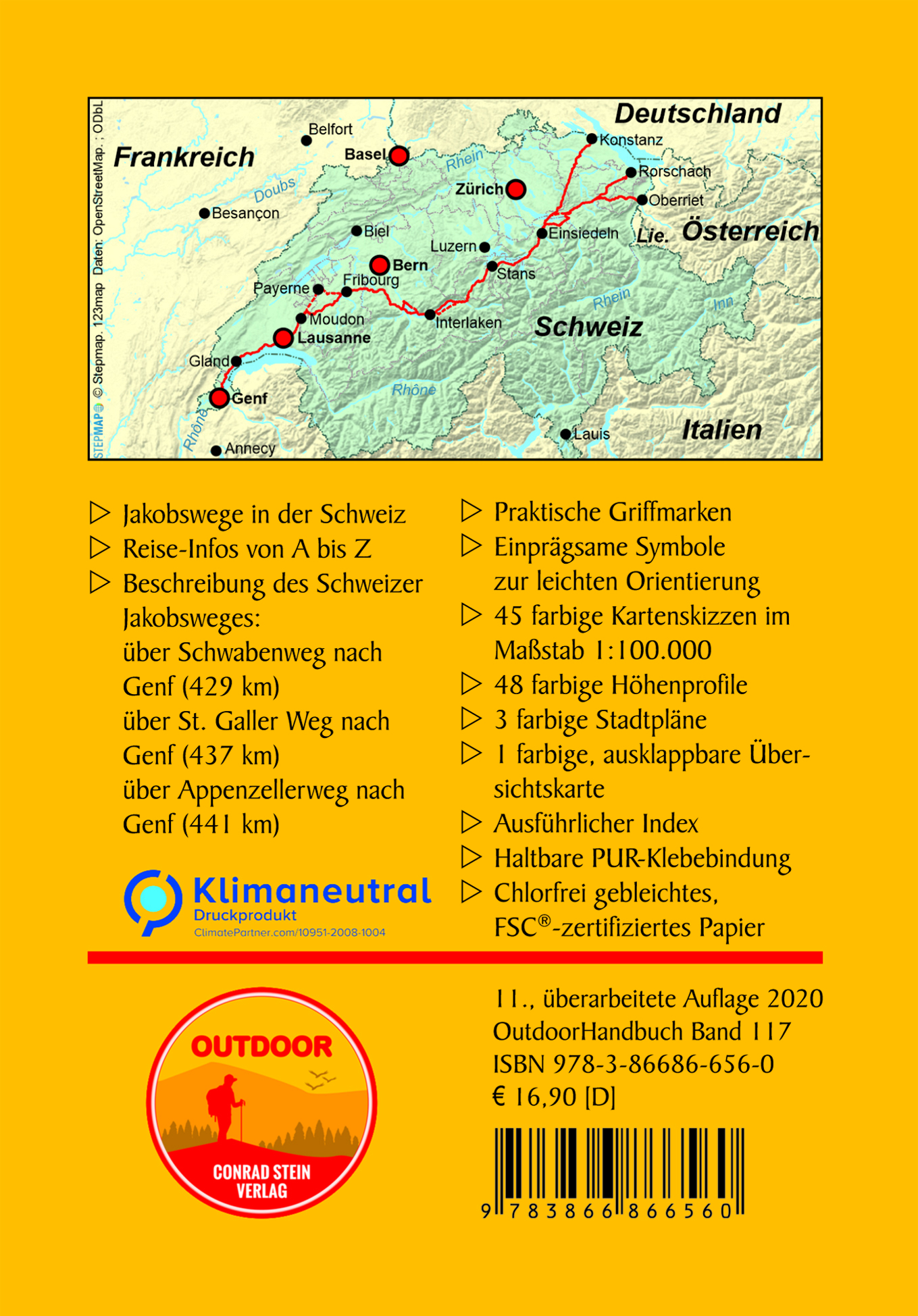 Rückseitencover Mittelalterlicher Jakobsweg