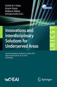 Vorderes Coverbild Innovations and Interdisciplinary Solutions for Underserved Areas