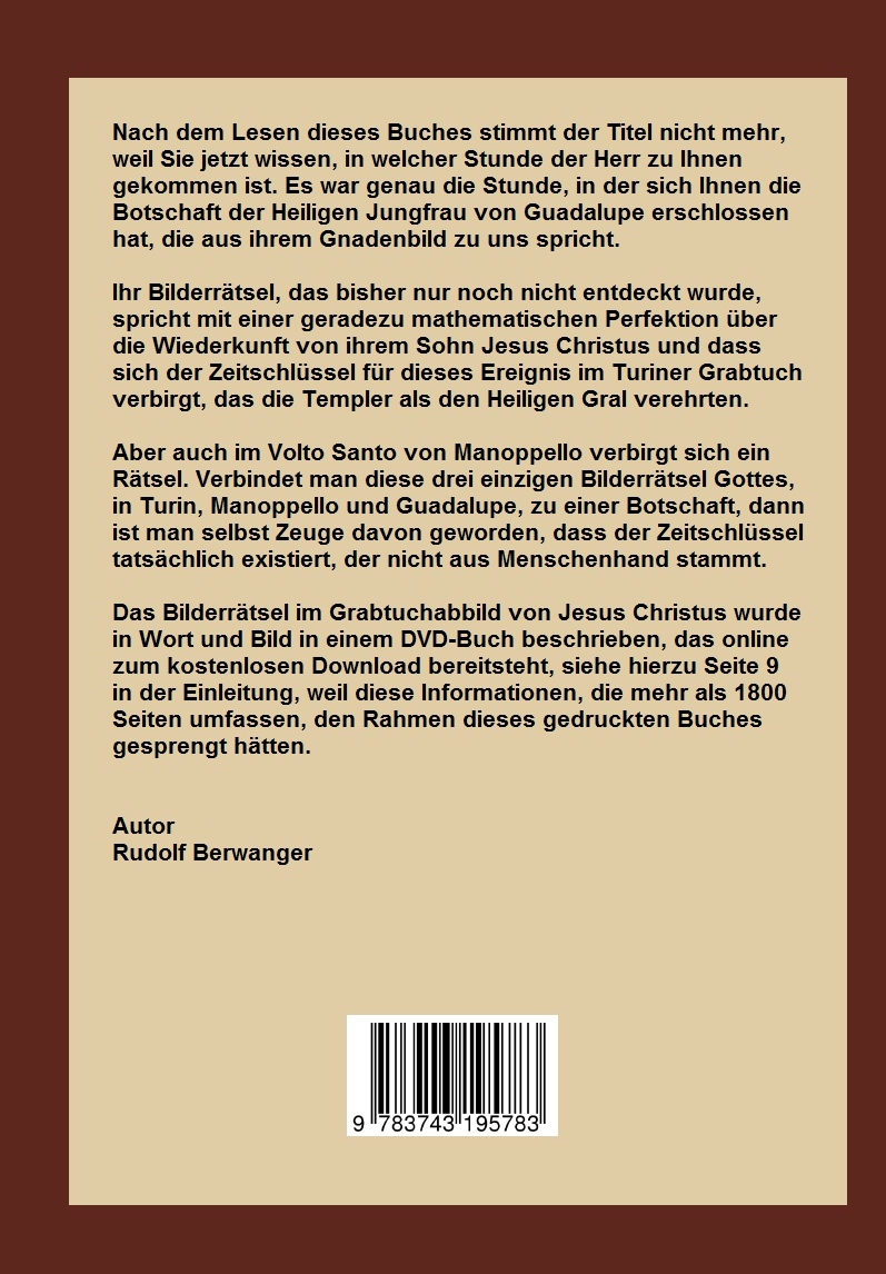 Rückseitencover Ihr wisst nicht die Stunde in der euer Herr kommt