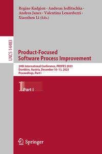 Vorderes Coverbild Product-Focused Software Process Improvement