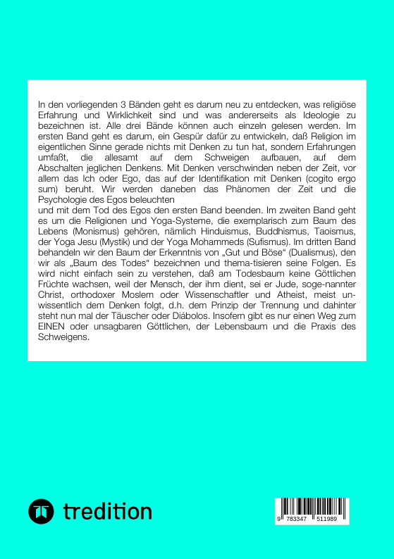 Rückseitencover Religion - Erfahrung oder Ideologie 1