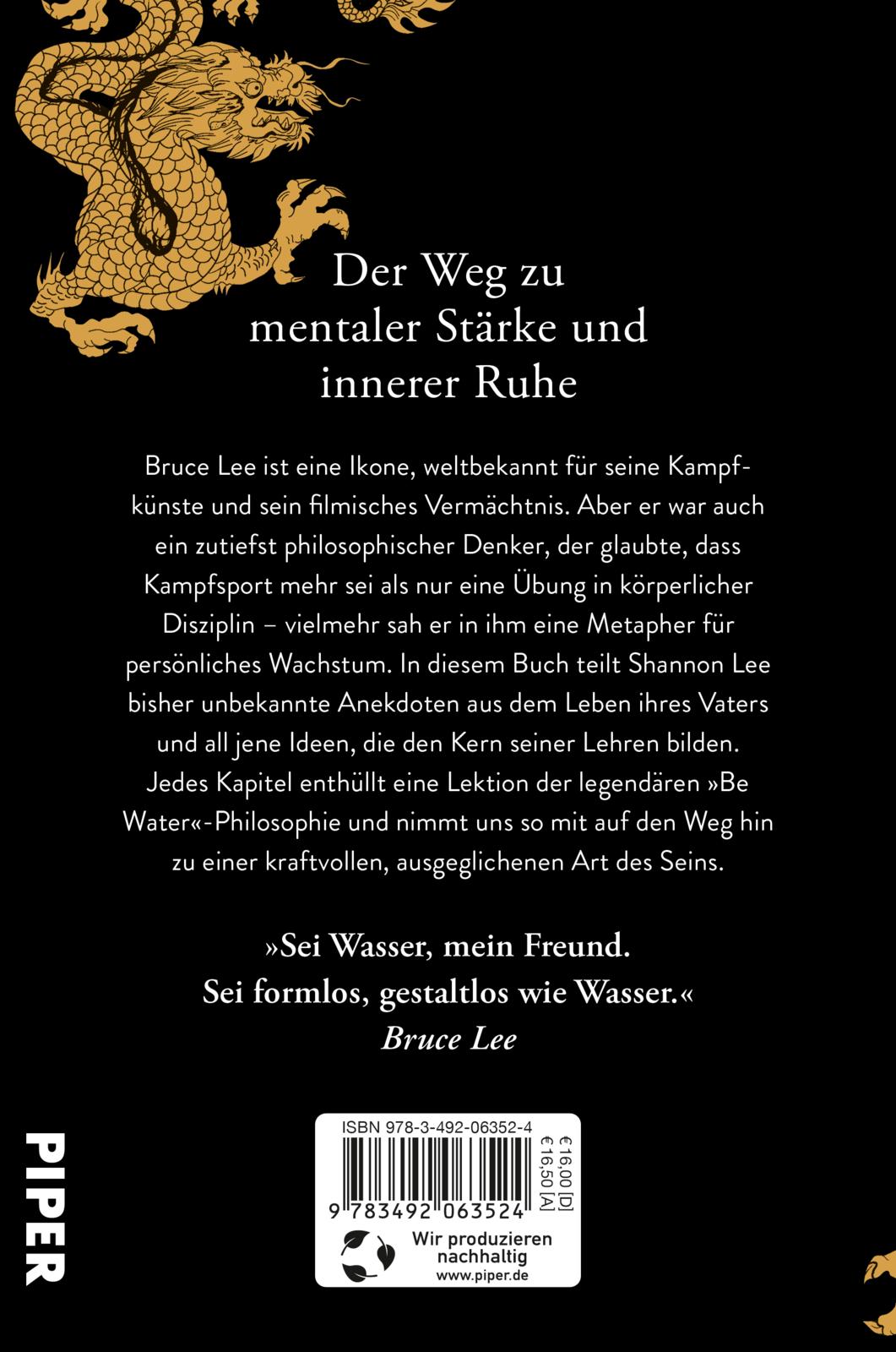 Rückseitencover Be Water, My Friend
