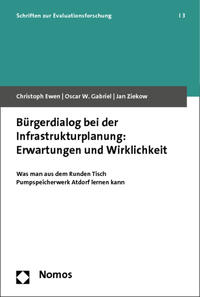 Vorderes Coverbild Bürgerdialog bei der Infrastrukturplanung: Erwartungen und Wirklichkeit