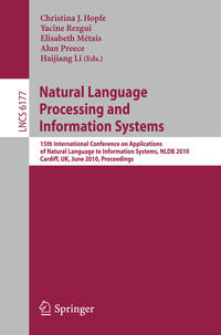 Vorderes Coverbild Natural Language Processing and Information Systems