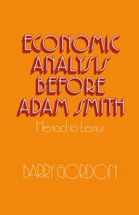 Vorderes Coverbild Economic Analysis before Adam Smith