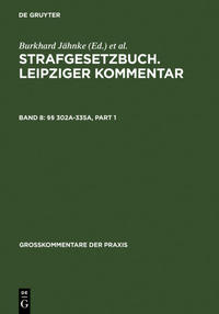 Vorderes Coverbild Strafgesetzbuch. Leipziger Kommentar / §§ 302a-335a