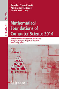 Vorderes Coverbild Mathematical Foundations of Computer Science 2014