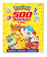 Vorderes Coverbild Pokémon: 500 Sticker Paldea - Stickern - Rätseln - Ausmalen
