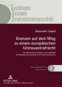 Vorderes Coverbild Grenzen auf dem Weg zu einem europäischen Untreuestrafrecht