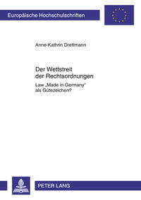 Vorderes Coverbild Der Wettstreit der Rechtsordnungen
