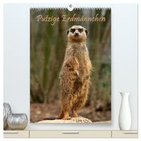 Vorderes Coverbild Erdmännchen / Terminplaner (hochwertiger Premium Wandkalender 2026 DIN A2 hoch), Kunstdruck in Hochglanz