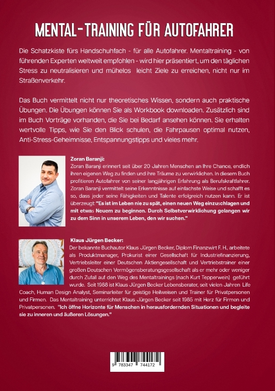 Rückseitencover Mental - Training für Autofahrer
