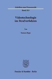 Vorderes Coverbild Videotechnologie im Strafverfahren.
