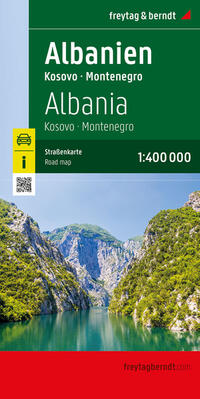 Vorderes Coverbild Albanien, Straßenkarte 1:400.000, freytag & berndt