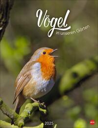 Vorderes Coverbild Vögel in unseren Gärten Posterkalender 2025