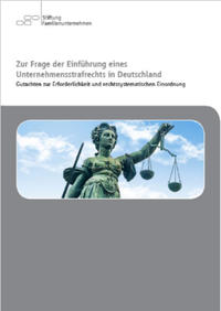 Vorderes Coverbild Zur Frage der Einführung eines Unternehmensstrafrechts in Deutschland