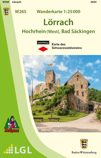 Vorderes Coverbild W265 Wanderkarte 1:25 000 Lörrach