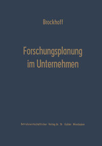 Vorderes Coverbild Forschungsplanung im Unternehmen