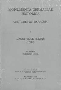 Vorderes Coverbild Magni Felicis Ennodi Opera