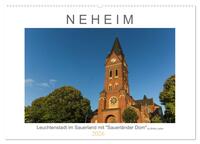 Vorderes Coverbild Neheim Leuchtenstadt mit "Sauerländer Dom" (Wandkalender 2026 DIN A2 quer), CALVENDO Monatskalender