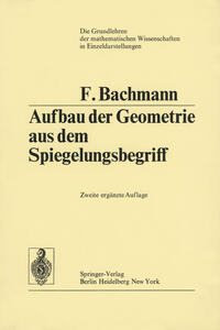 Vorderes Coverbild Aufbau der Geometrie aus dem Spiegelungsbegriff