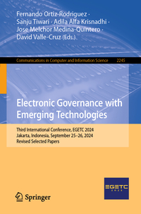 Vorderes Coverbild Electronic Governance with Emerging Technologies