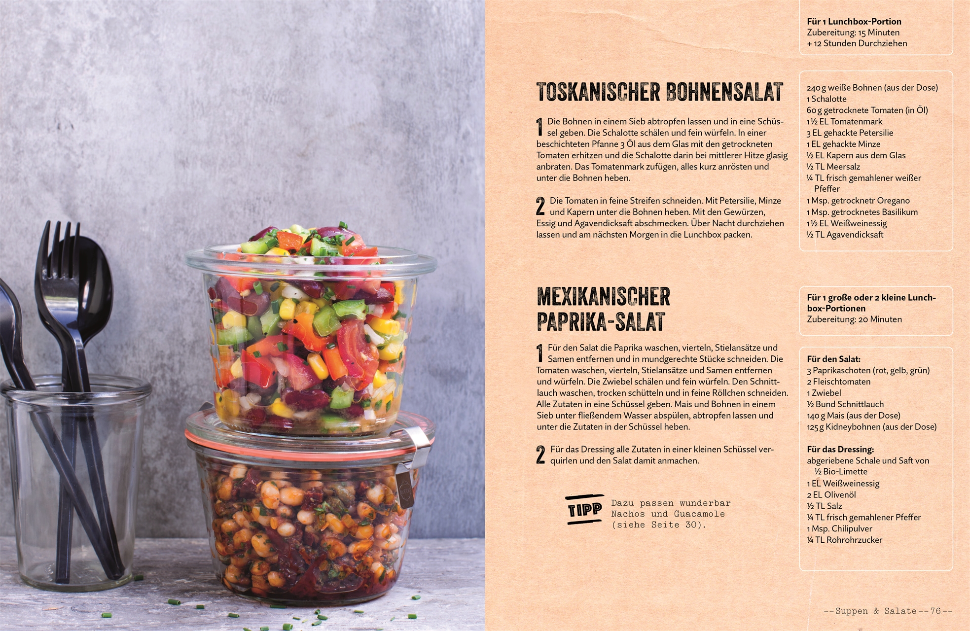 Beispielinhalt (Bild) Vegane Lunchbox