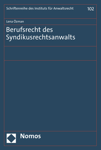 Vorderes Coverbild Berufsrecht des Syndikusrechtsanwalts