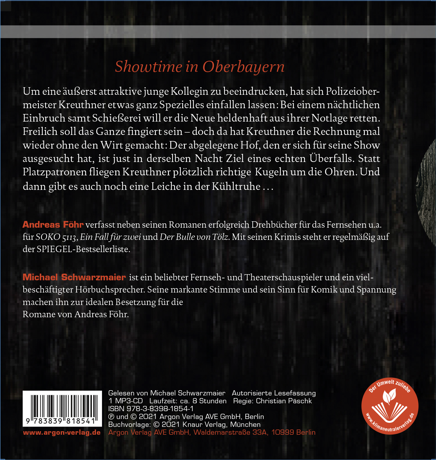 Rückseitencover Unterm Schinder