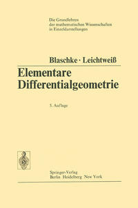 Vorderes Coverbild Elementare Differentialgeometrie