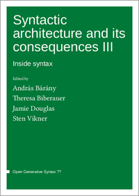 Vorderes Coverbild Syntactic architecture and its consequences