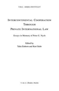 Vorderes Coverbild Intercontinental Cooperation Through Private International Law