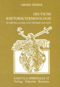 Vorderes Coverbild Deutsche Rhetorikterminologie in Mittelalter und früher Neuzeit