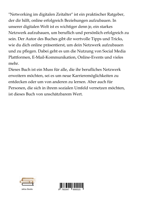 Rückseitencover Networking im digitalen Zeitalter