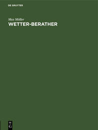 Vorderes Coverbild Wetter-Berather