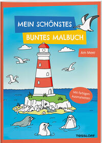 Vorderes Coverbild Mein schönstes buntes Malbuch. Am Meer