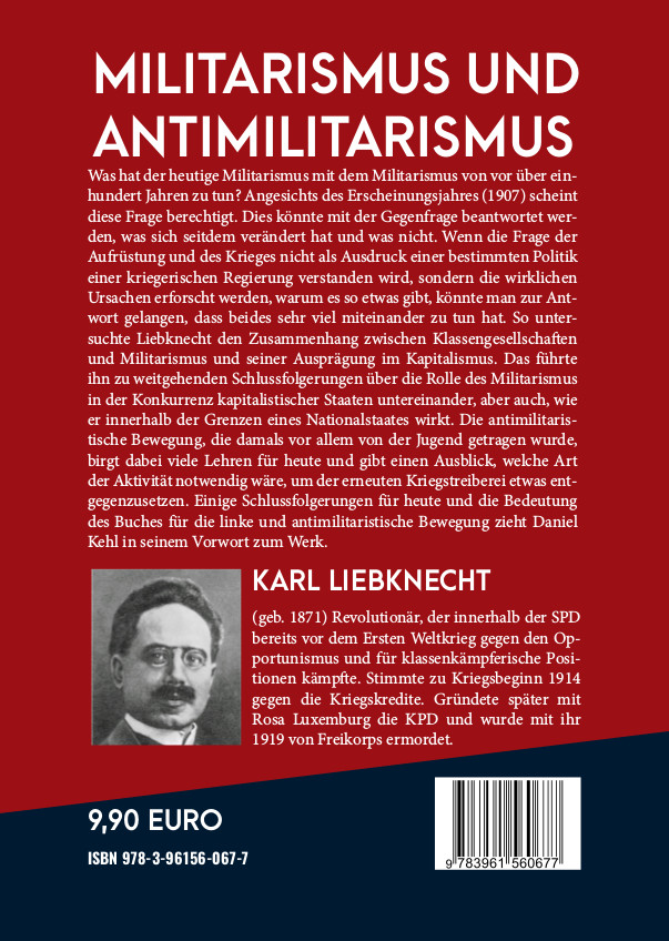 Rückseitencover Militarismus und Antimilitarismus