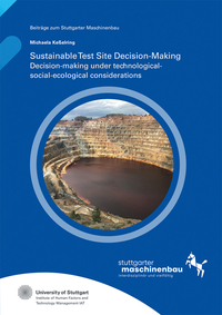Vorderes Coverbild Sustainable Test Site Decision-Making