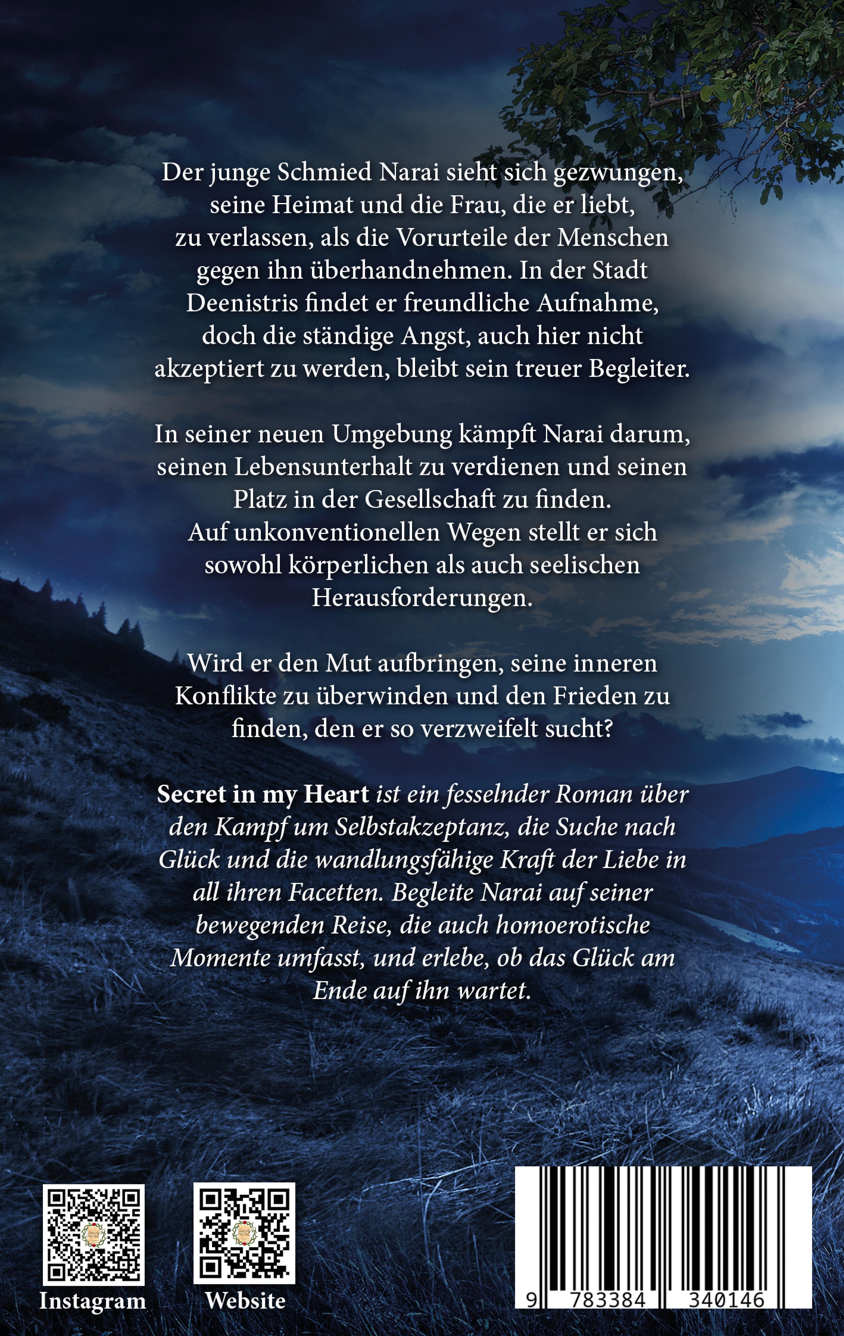 Rückseitencover Secret in my Heart