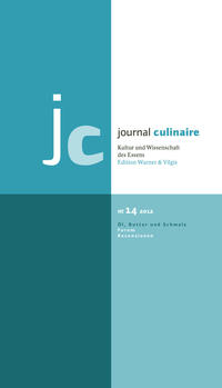 Vorderes Coverbild journal culinaire. Kultur und Wissenschaft des Essens