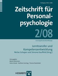 Vorderes Coverbild Zeitschrift für Personalpsychologie