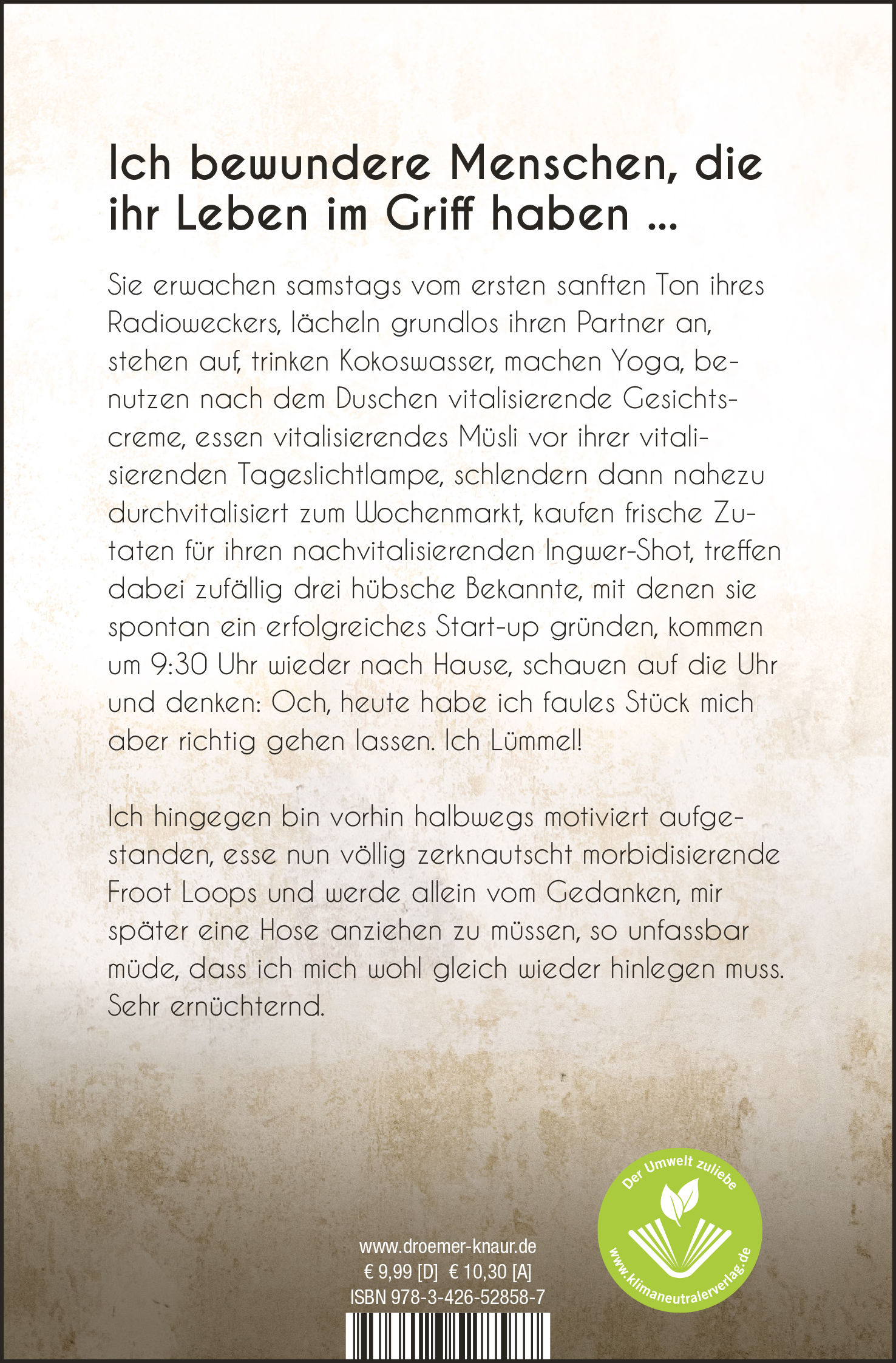 Rückseitencover Im Regenbogen der guten Laune bin ich das Beige
